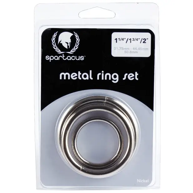 Spartacus Metal Ring Set - Pack of 3 - Penis Enhancement