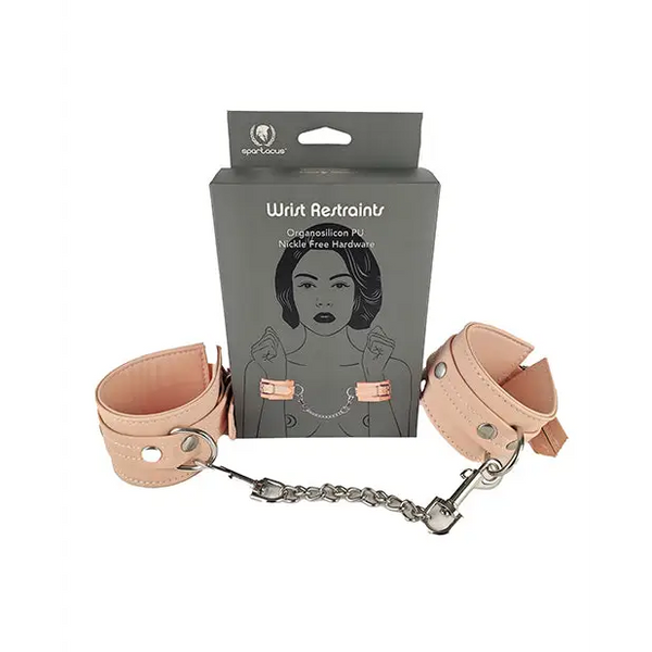 Spartacus Organsilicone PU Wrist Restraints - Bondage Blindfolds & Restraints