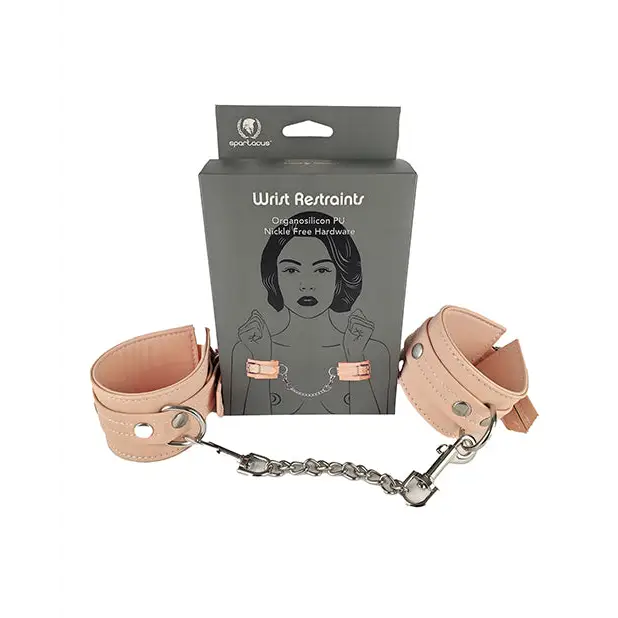 Spartacus Organsilicone PU Wrist Restraints - Bondage Blindfolds & Restraints