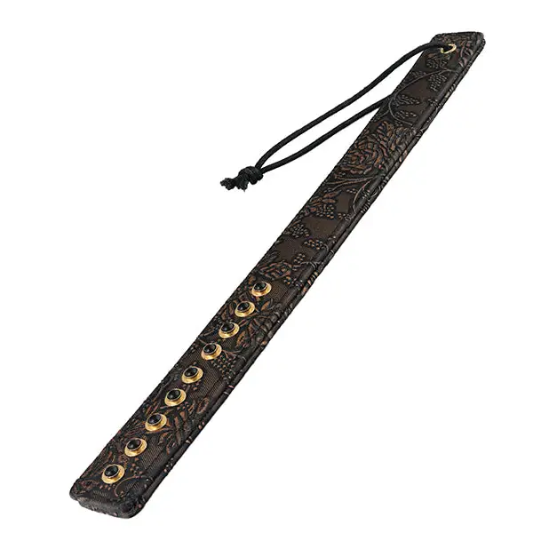 Spartacus Paddle w/Gems - Brown Floral Print - Bondage Blindfolds & Restraints