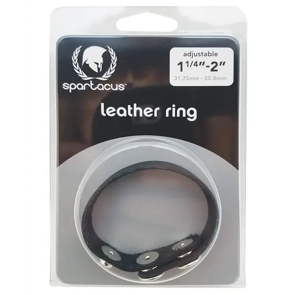 Spartacus Plain Leather C-Ring - Penis Enhancement
