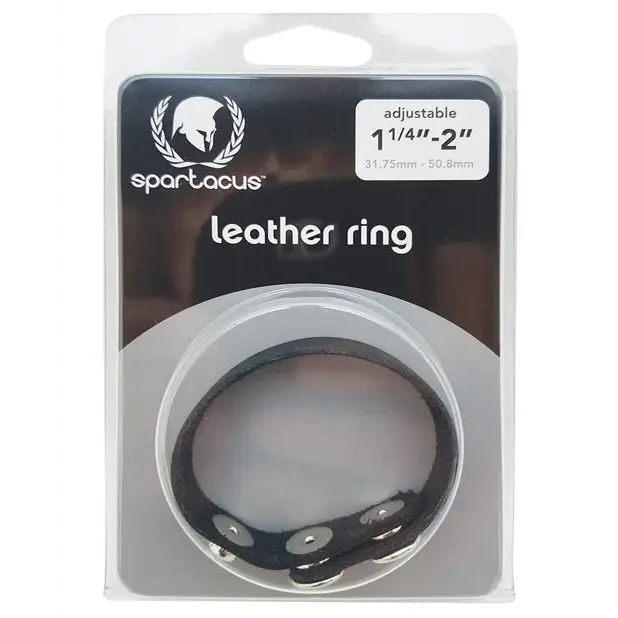 Spartacus Plain Leather C-Ring - Penis Enhancement