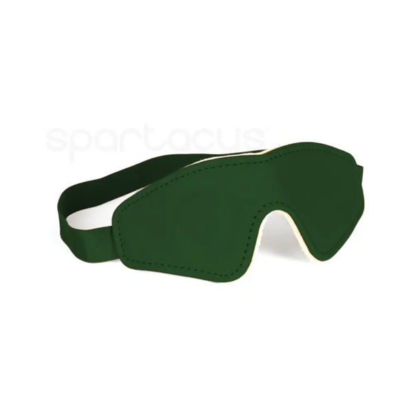 Spartacus PU Blindfold w/Plush Lining - Green - Bondage Blindfolds & Restraints