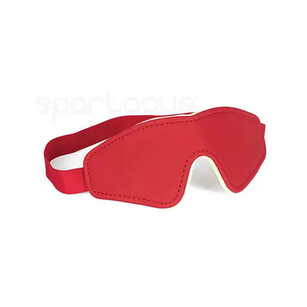Spartacus PU Blindfold w/Plush Lining - Red - Bondage Blindfolds & Restraints