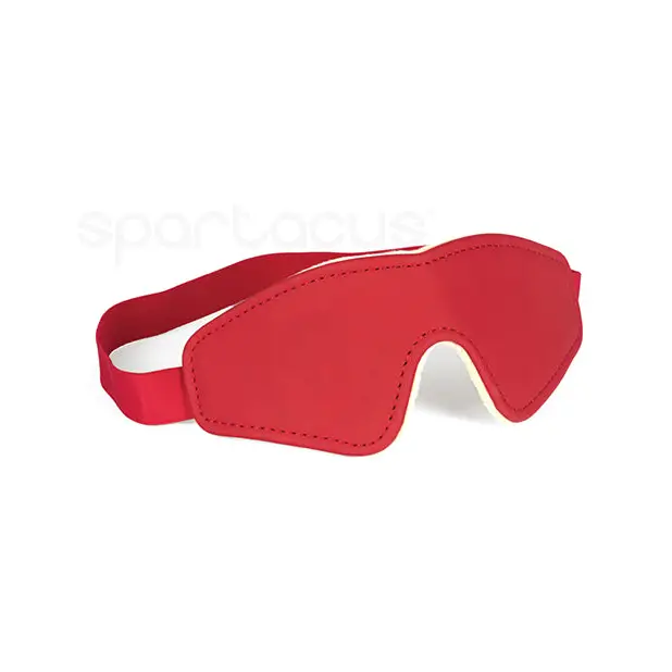 Spartacus PU Blindfold w/Plush Lining - Red - Bondage Blindfolds & Restraints