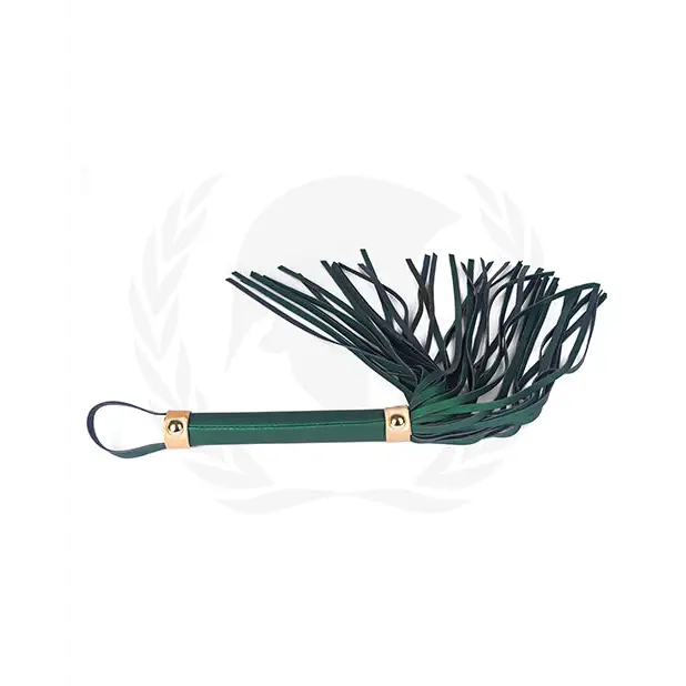 Spartacus PU Whip - Green - Bondage Blindfolds & Restraints