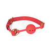 Spartacus Silicone Ball Gag w/Red PU Straps - 46 mm - Bondage Blindfolds & Restraints