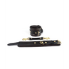 Spartacus Wrist Restraints - Brown Leather w/Gold Accent Hardware - Bondage Blindfolds & Restraints