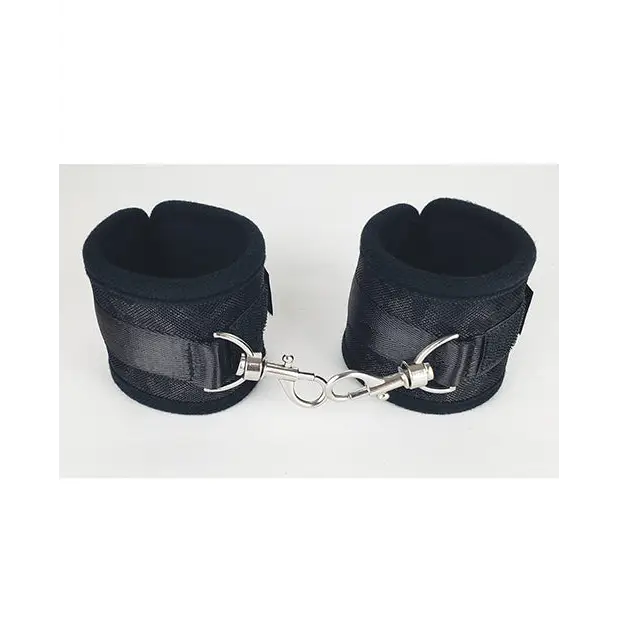 Spartacus Wrist Restraints - Neoprene Black - Bondage Blindfolds & Restraints