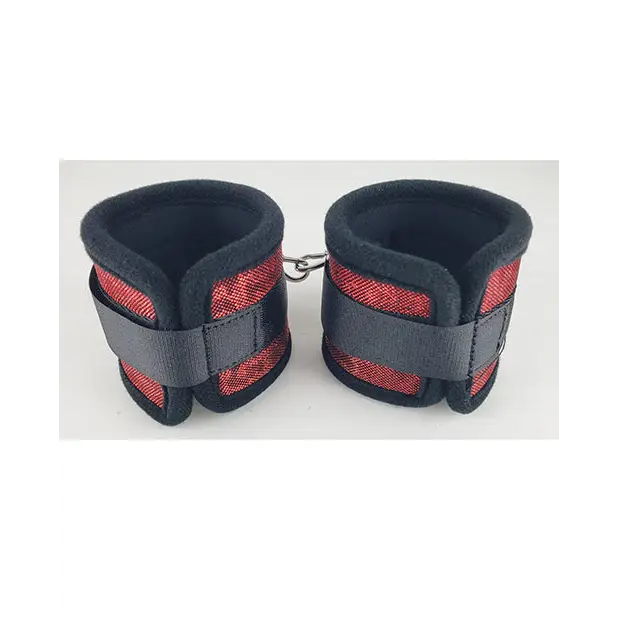 Spartacus Wrist Restraints - Neoprene Red - Bondage Blindfolds & Restraints