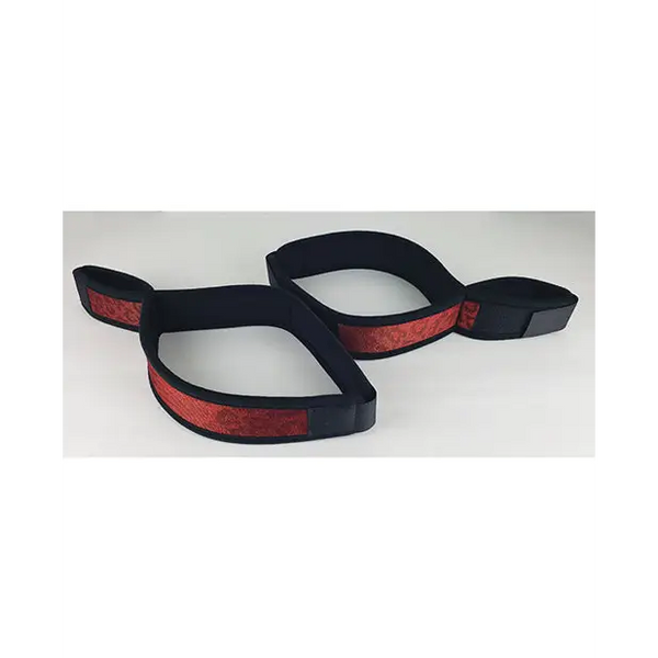 Spartacus Wrist to Thigh Cuffs - Neoprene Red - Bondage Blindfolds & Restraints