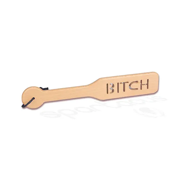 Spartacus Zelkova Wood Paddle - 32 cm Bitch - Bondage Blindfolds & Restraints