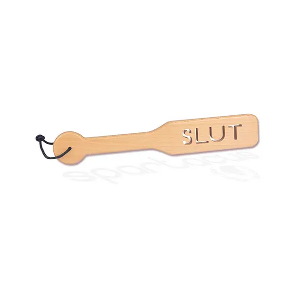 Spartacus Zelkova Wood Paddle - 32 cm Slut - Bondage Blindfolds & Restraints
