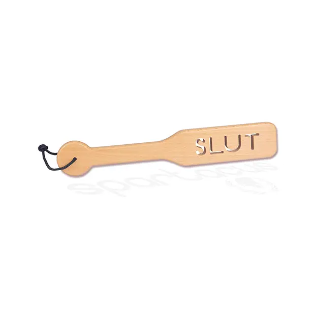Spartacus Zelkova Wood Paddle - 32 cm Slut - Bondage Blindfolds & Restraints