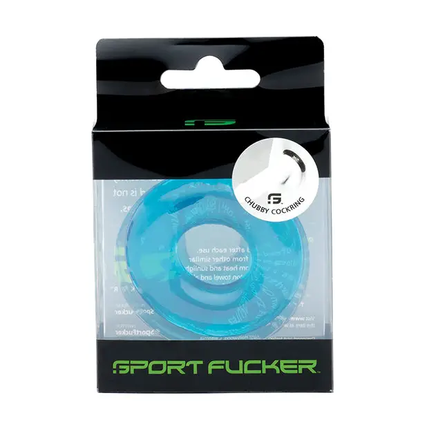 Sport Fucker Chubby Cockring, Ice Blue