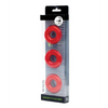 Sport Fucker Chubby Cockring Pack of 3, Red