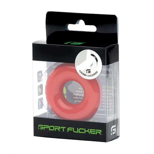 Sport Fucker Chubby Cockring, Red