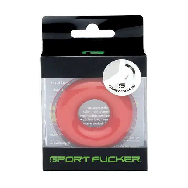 Sport Fucker Chubby Cockring, Red
