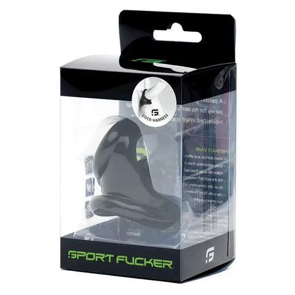 Sport Fucker Cock Harness - Black - Penis Enhancement