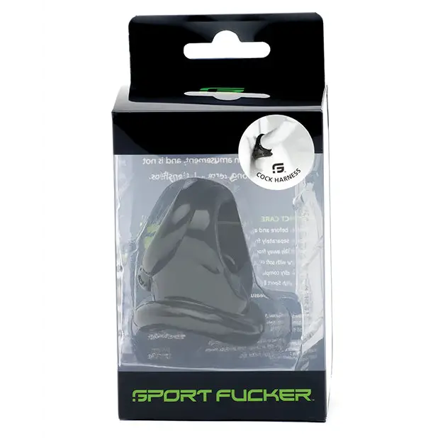 Sport Fucker Cock Harness - Black - Penis Enhancement