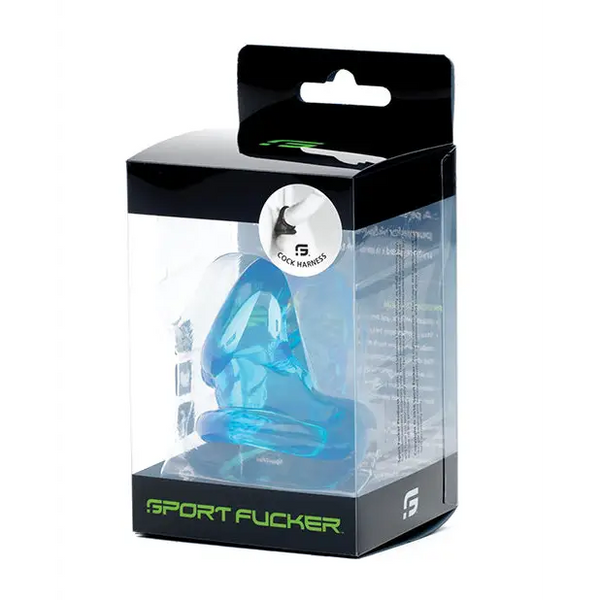 Sport Fucker Cock Harness - Ice Blue - Penis Enhancement