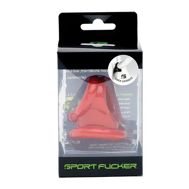 Sport Fucker Cock Harness - Red - Penis Enhancement