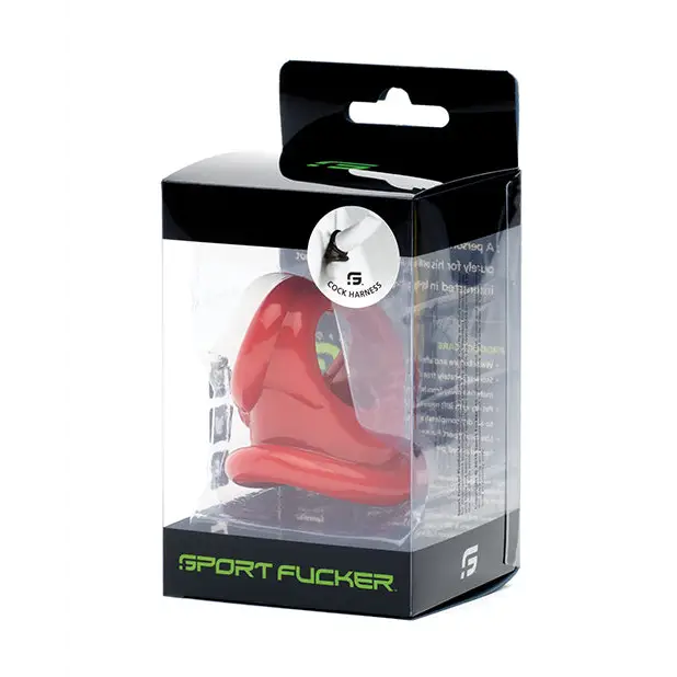 Sport Fucker Cock Harness - Red - Penis Enhancement