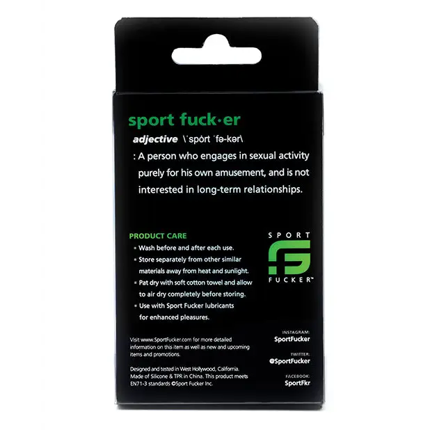 Sport Fucker Cock Plug, Black