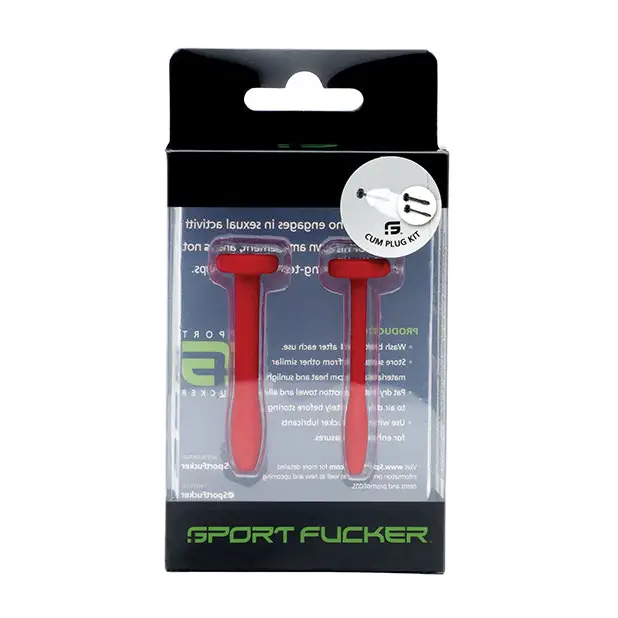 Sport Fucker Cum Plug Kit, Red