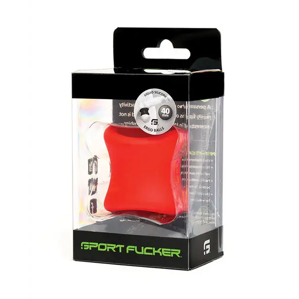 Sport Fucker Ergo Balls - 40mm Red - Penis Enhancement