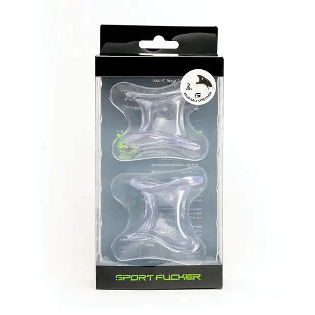 Sport Fucker Ergonomic Ball Stretcher Kit - Clear - Penis Enhancement