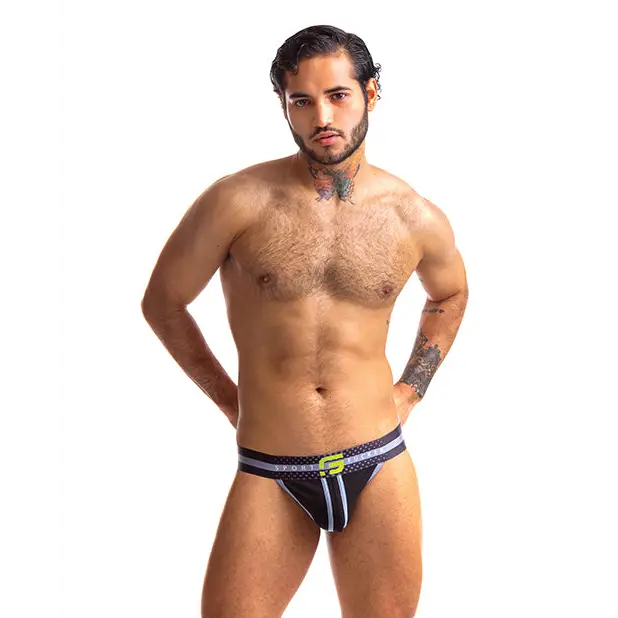 Sport Fucker Jersey Jock, S Black/Black