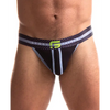 Sport Fucker Jersey Jock, XL Black/Black