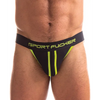 Sport Fucker Jersey Jock, XL Black/Green