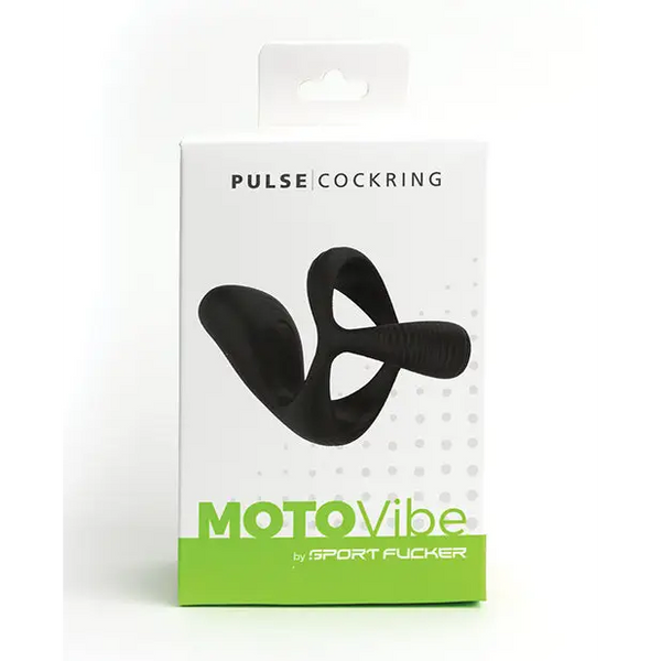Sport Fucker Motovibe Pulse Cockring - Black - Penis Enhancement