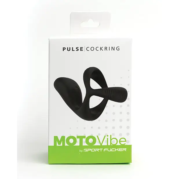 Sport Fucker Motovibe Pulse Cockring - Black - Penis Enhancement