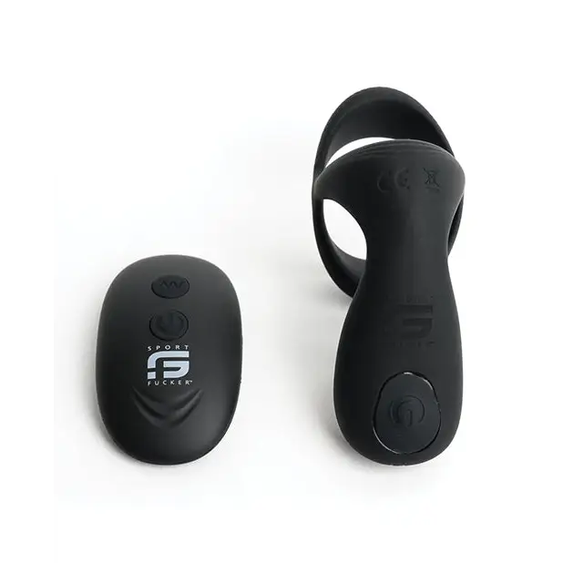 Sport Fucker Motovibe Pulse Cockring - Black - Penis Enhancement