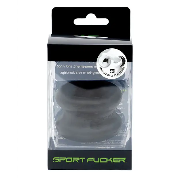 Sport Fucker Muscle Ball Stretcher - Black - Penis Enhancement