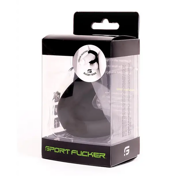 Sport Fucker Rugby Ring - Black - Penis Enhancement