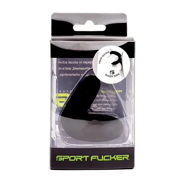 Sport Fucker Rugby Ring - Black - Penis Enhancement