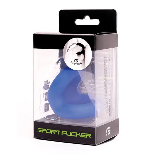 Sport Fucker Rugby Ring - Blue - Penis Enhancement