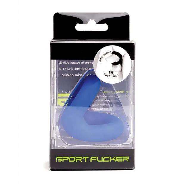 Sport Fucker Rugby Ring - Blue - Penis Enhancement