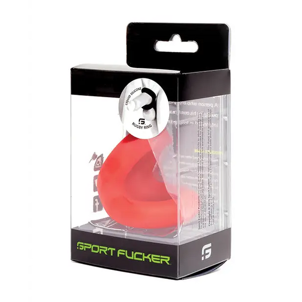Sport Fucker Rugby Ring - Red - Penis Enhancement