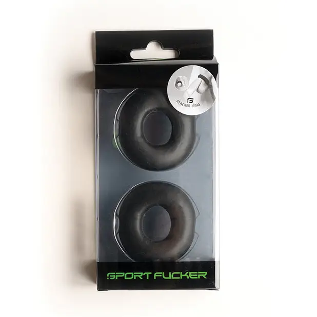 Sport Fucker Stacker Rings - Black