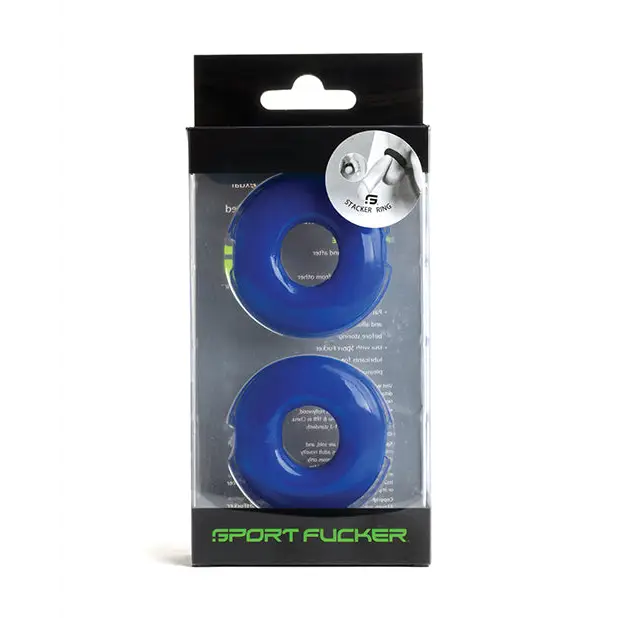 Sport Fucker Stacker Rings - Blue