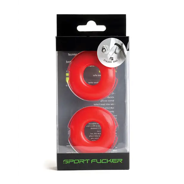 Sport Fucker Stacker Rings - Red