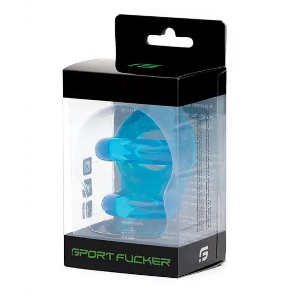 Sport Fucker TPE Fucker Ring - Ice Blue - Penis Enhancement