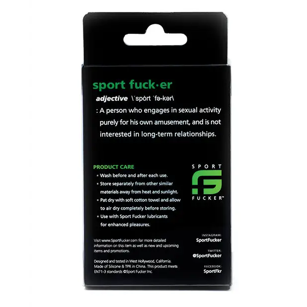 Sport Fucker TPE Fucker Ring - Ice Blue - Penis Enhancement