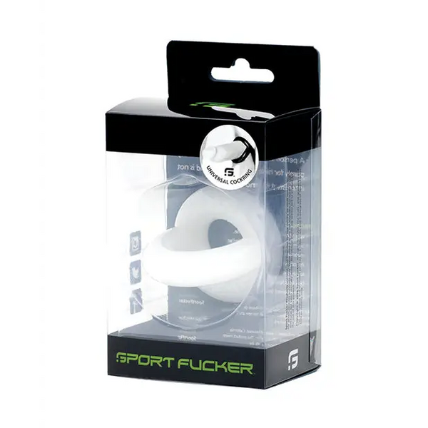 Sport Fucker Universal Cockring - White - Penis Enhancement