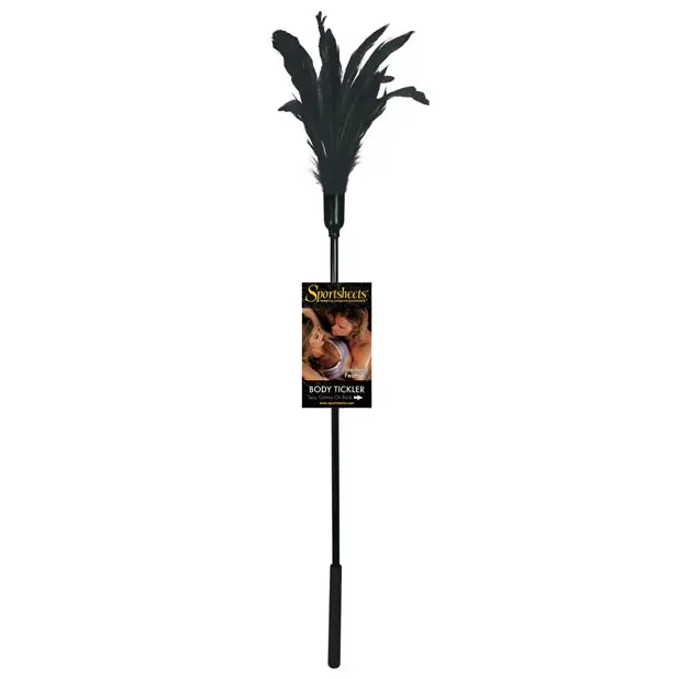 Sportsheets Body Tickler Starburst Feather - Black - Bondage Blindfolds & Restraints